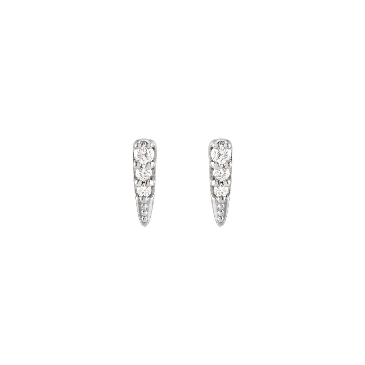 Natural Diamond Spike Earrings