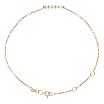 Natural Ethiopian Opal Bar 6 1/2-7 1/2" Bracelet