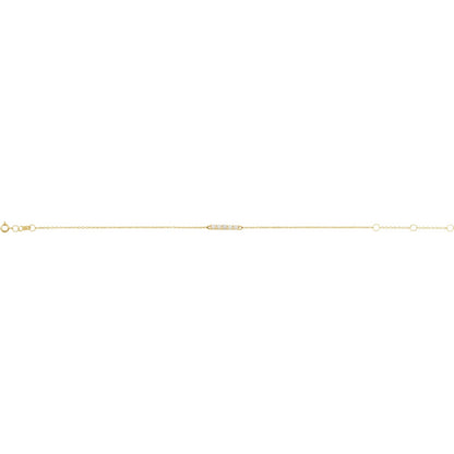 Natural Ethiopian Opal Bar 6 1/2-7 1/2" Bracelet