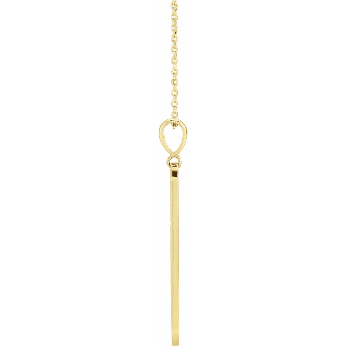Natural Diamond Moon Phase Bar Necklace or Pendant