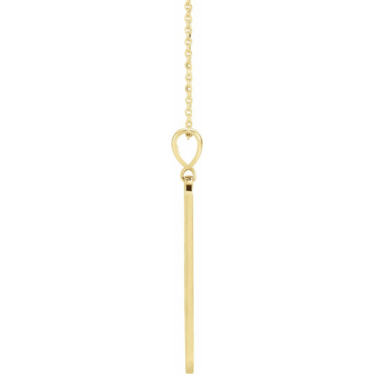Natural Diamond Moon Phase Bar Necklace or Pendant