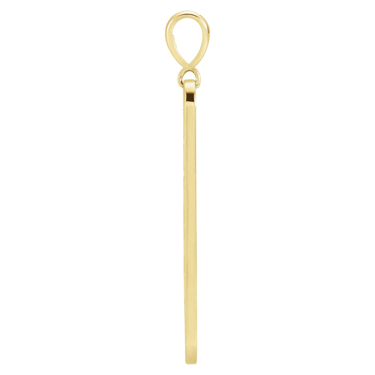 .01 CTW Natural Diamond Moon Phase Bar Pendant