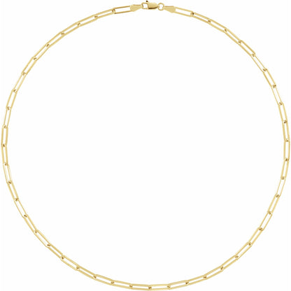 3.85 mm Paperclip-Style 7" Chain