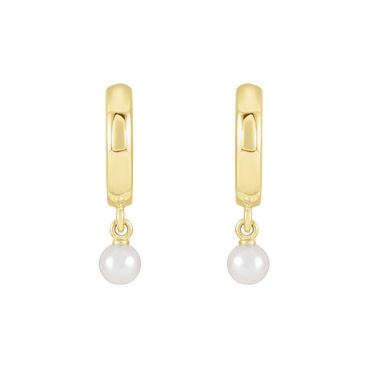 Cultured Seed Pearl Hoop Earrings