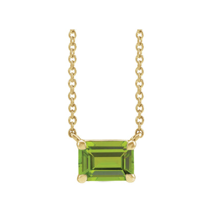 Natural Peridot 18" Necklace
