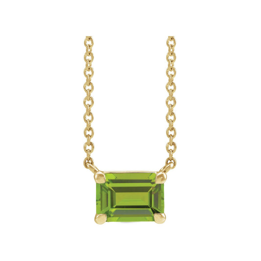 Natural Peridot 18" Necklace