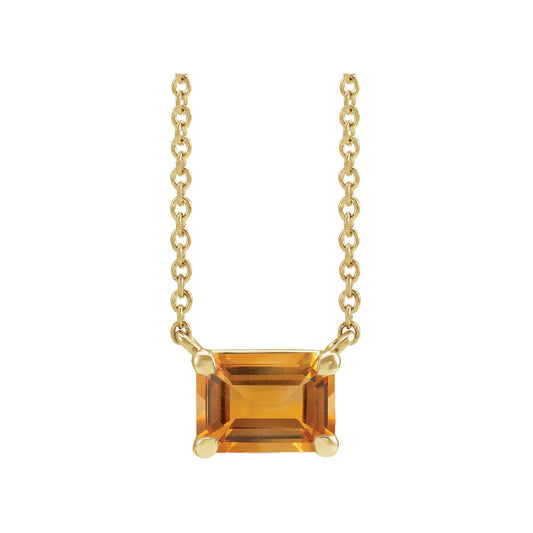 Natural Citrine 18" Necklace