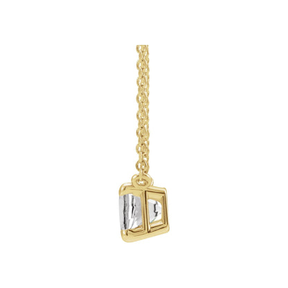 Natural White Sapphire 18" Necklace