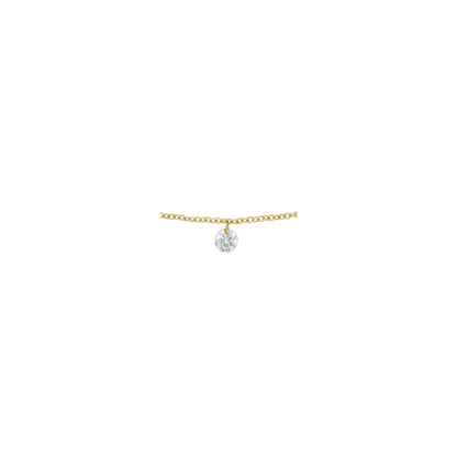 Natural Diamond Solitaire Necklace
