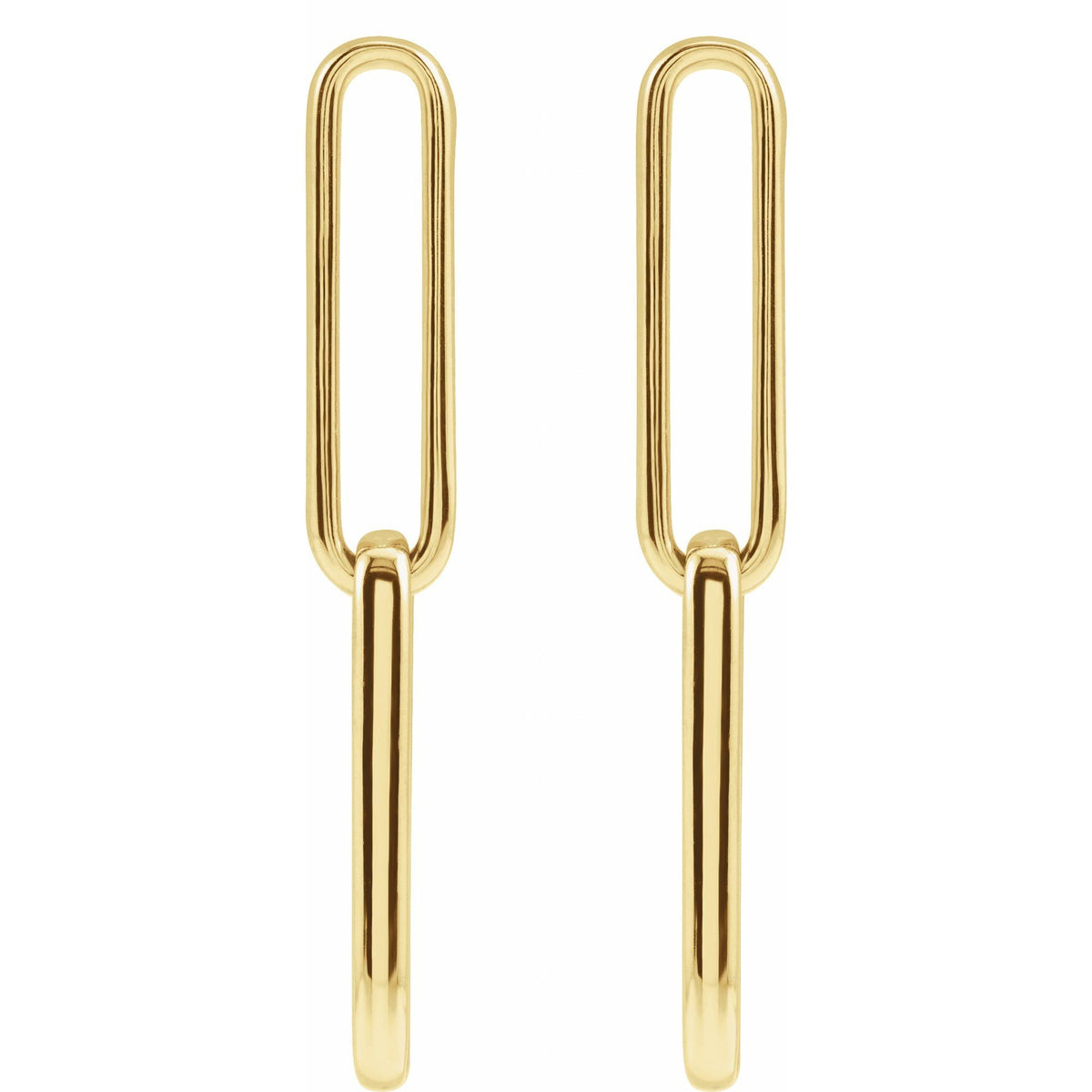 Paperclip-Style Earrings