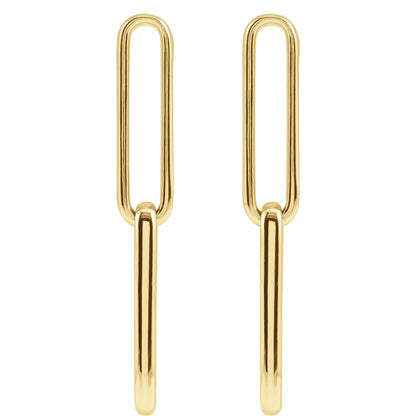 Paperclip-Style Earrings