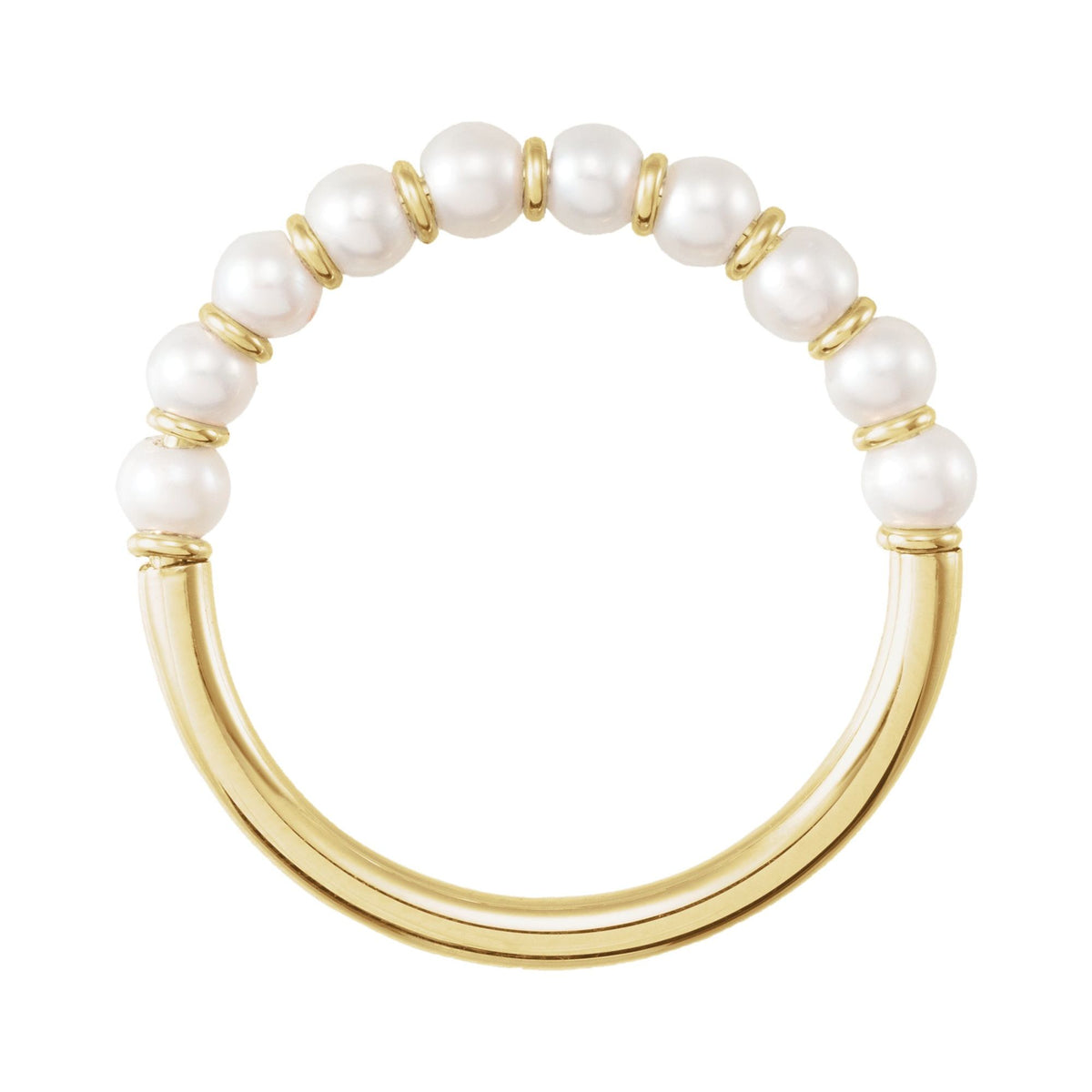 Cultured White Freshwater Pearl Ring