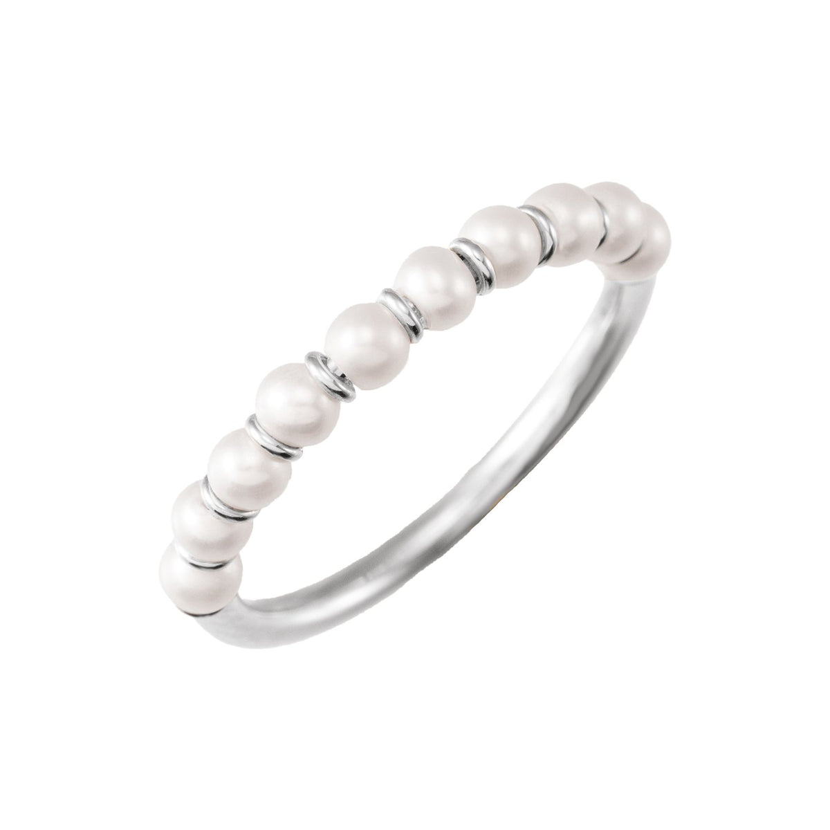 Cultured White Freshwater Pearl Ring