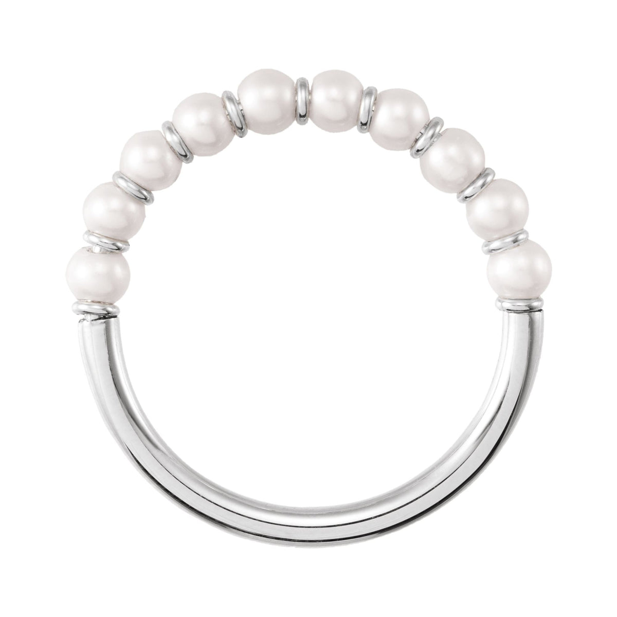 Cultured White Freshwater Pearl Ring 2