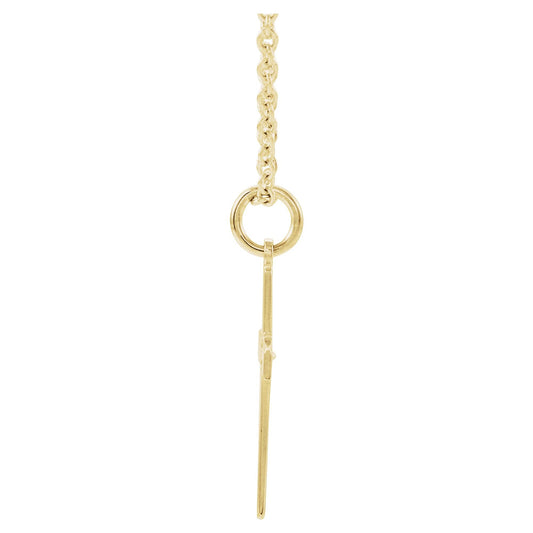 Natural Diamond Youth Cross Necklace