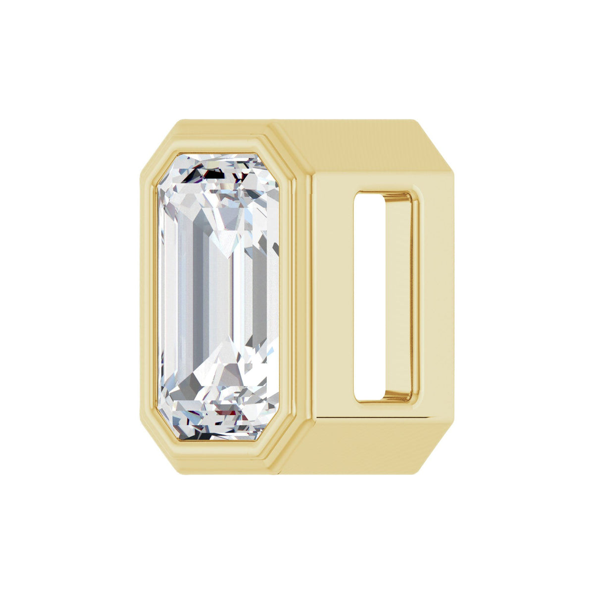 Natural Diamond Solitaire Slide Pendant