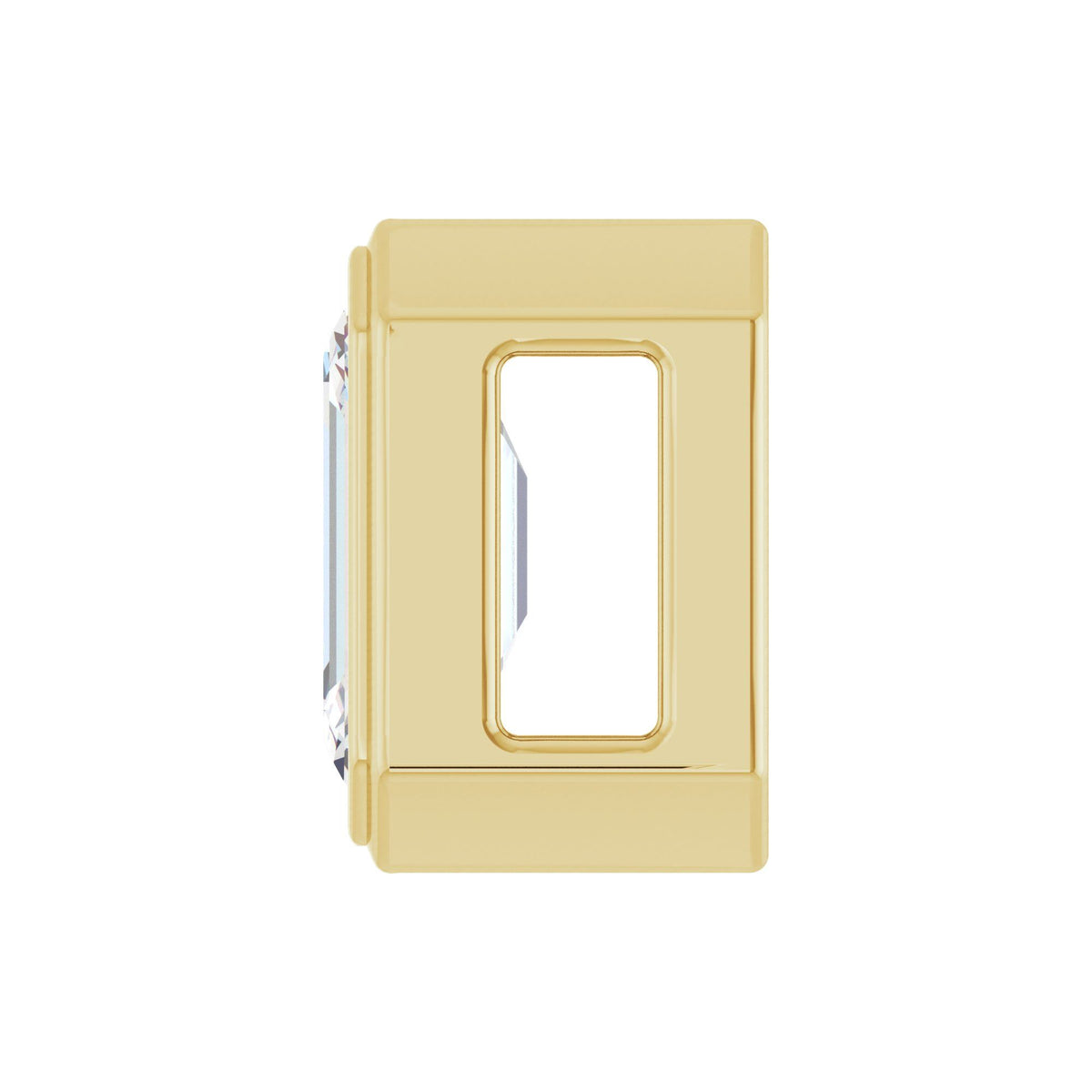 Natural Diamond Solitaire Slide Pendant