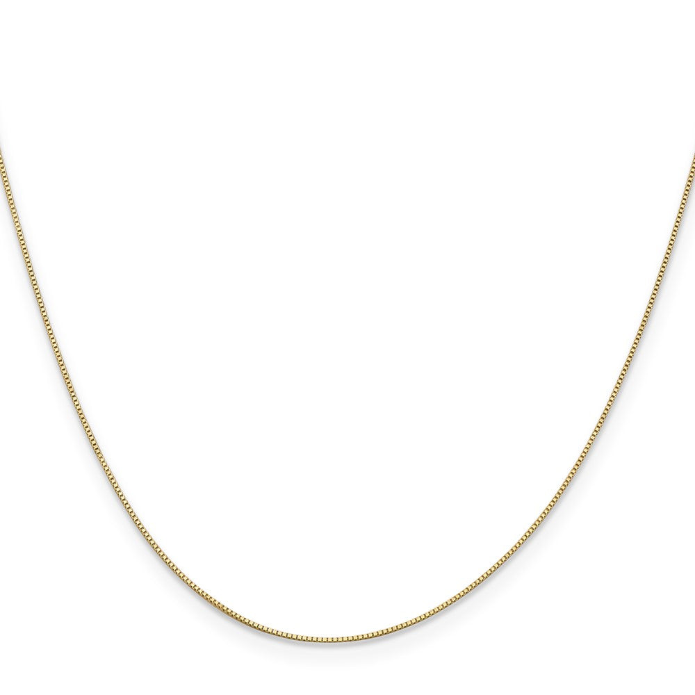 .5mm Baby Box with Spring Ring Clasp Chain - Yellow Gold