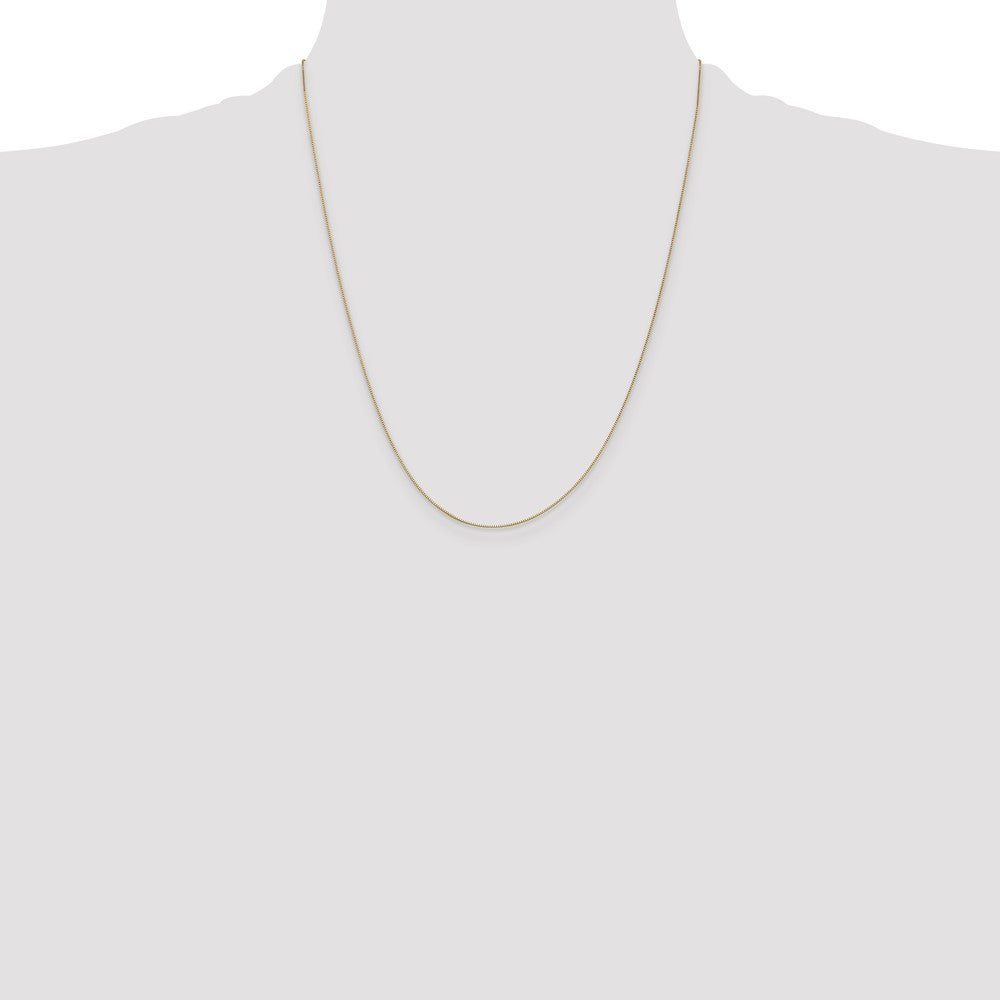 .5mm Baby Box with Spring Ring Clasp Chain - Yellow Gold