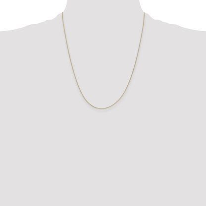 .5mm Baby Box with Spring Ring Clasp Chain - Yellow Gold
