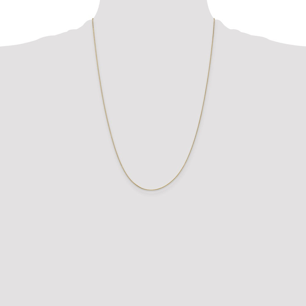 .5mm Baby Box with Spring Ring Clasp Chain - Yellow Gold
