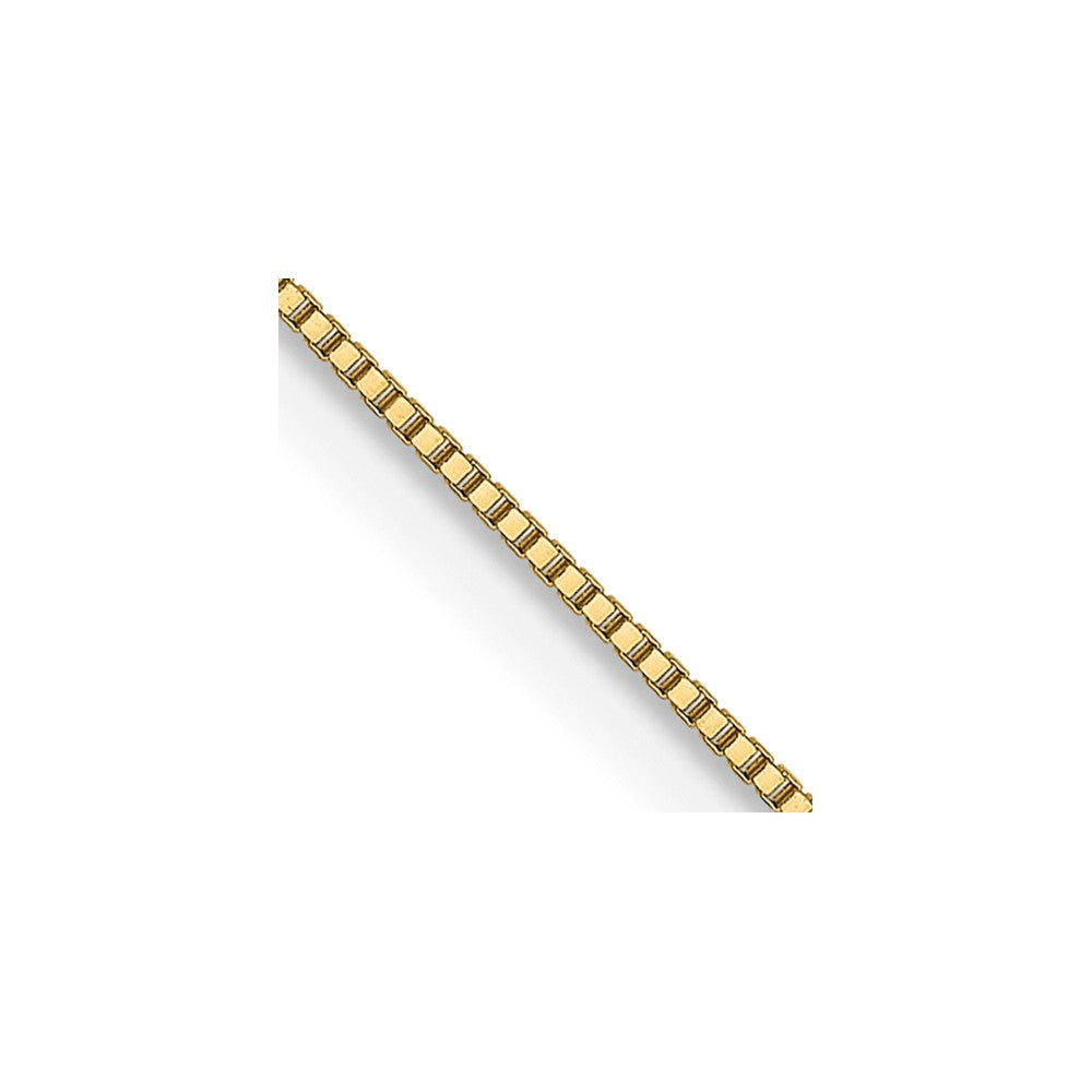 .5mm Baby Box with Spring Ring Clasp Chain - Yellow Gold