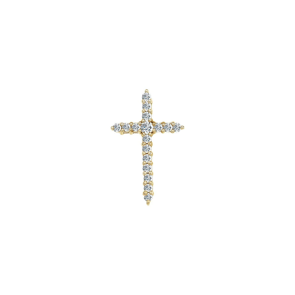 1/3 CTW Natural Diamond Cross Pendant