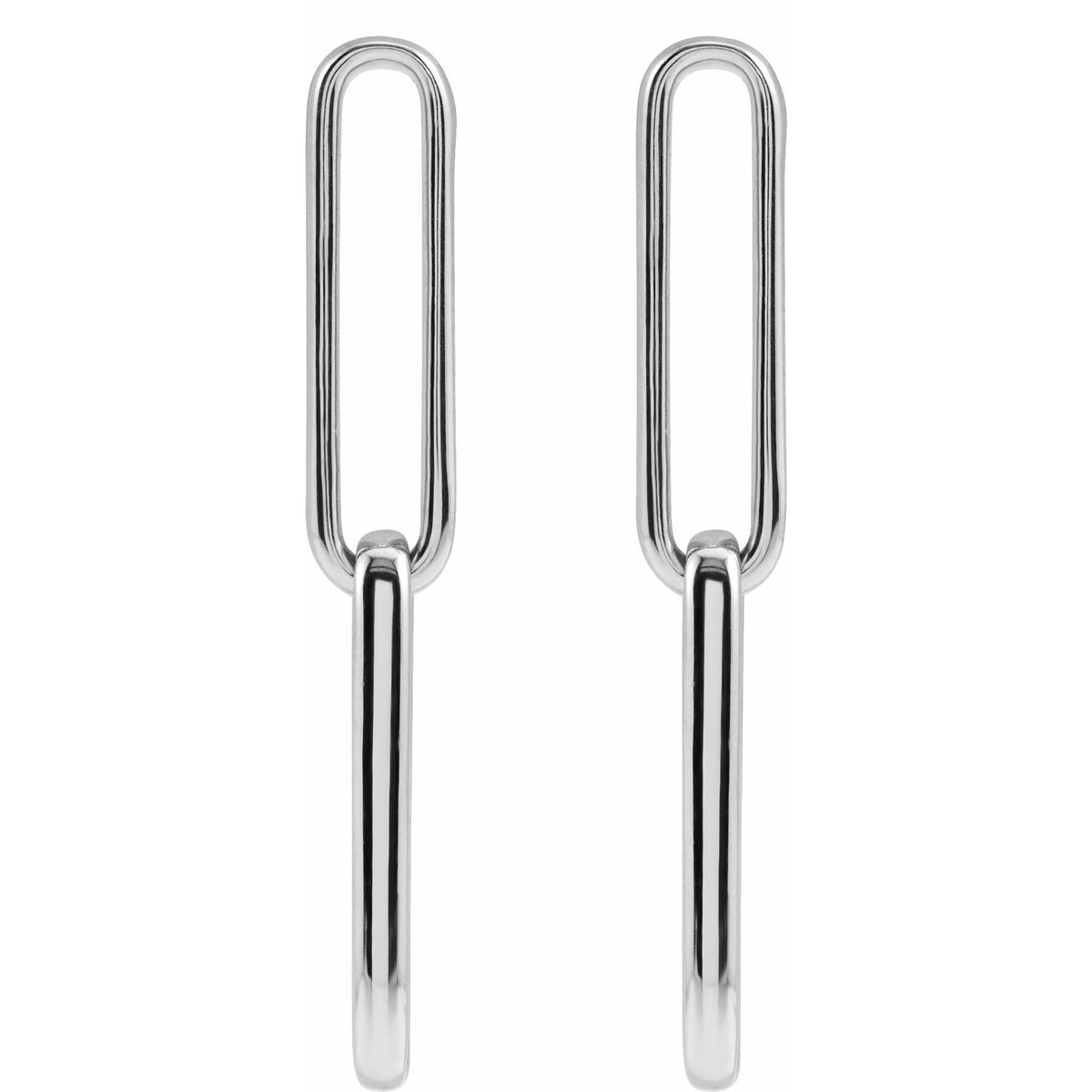 Paperclip-Style Earrings