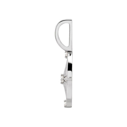 Natural Diamond Compass Charm/Pendant