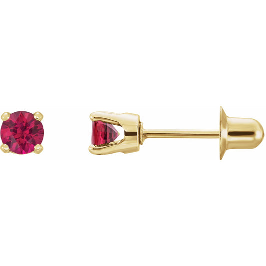 Natural Ruby Earrings