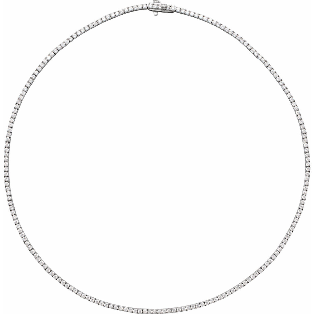 Natural Diamond Line Necklace