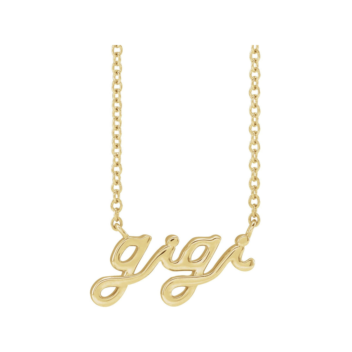 Lowercase Script Gigi 18" Necklace
