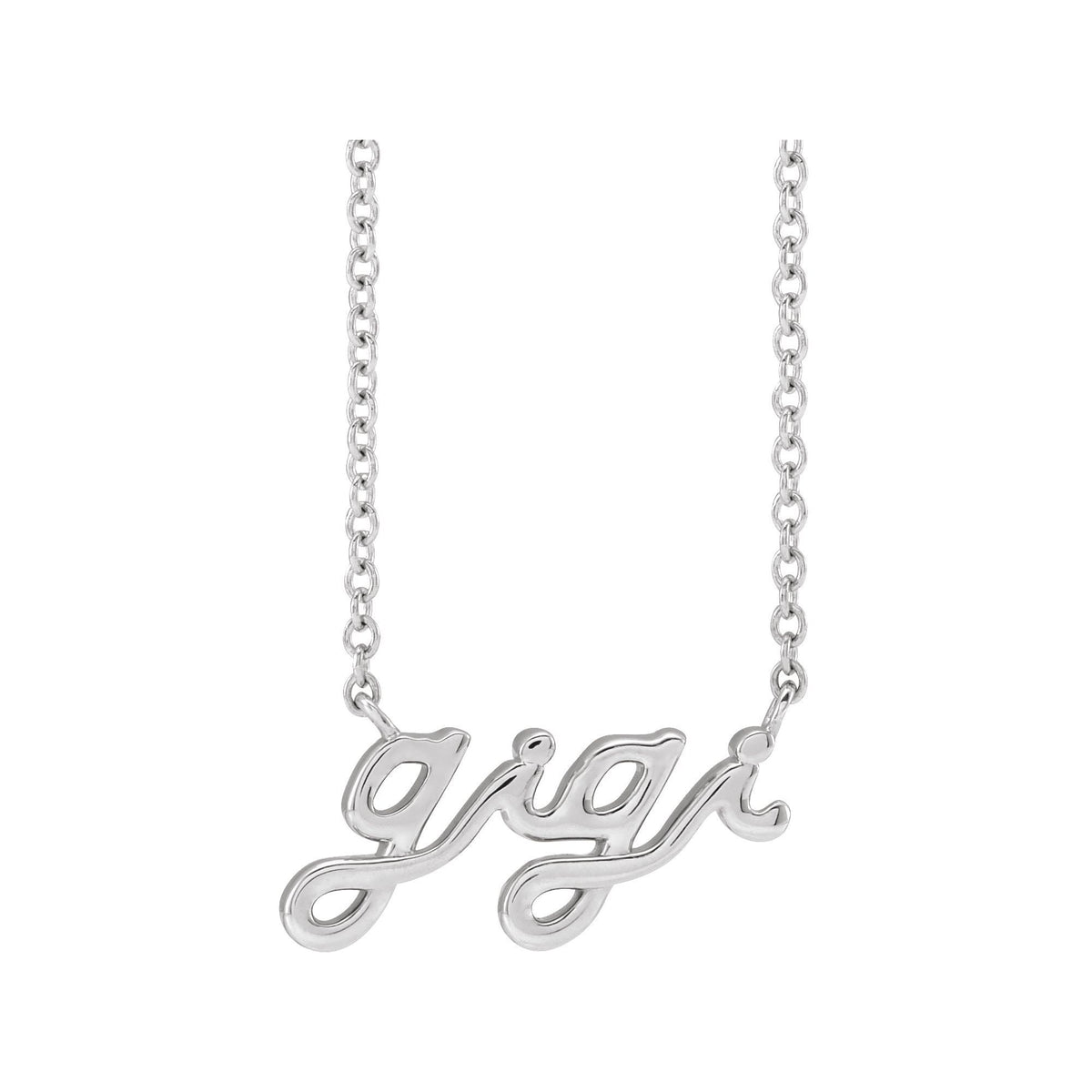 Lowercase Script Gigi 18" Necklace