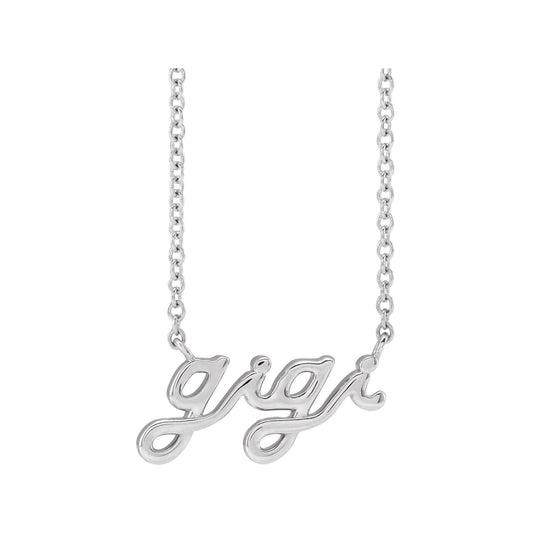 Lowercase Script Gigi 18" Necklace