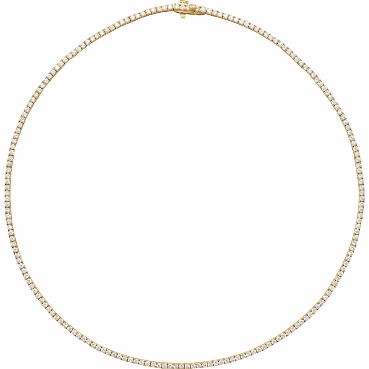 Natural Diamond Line Necklace