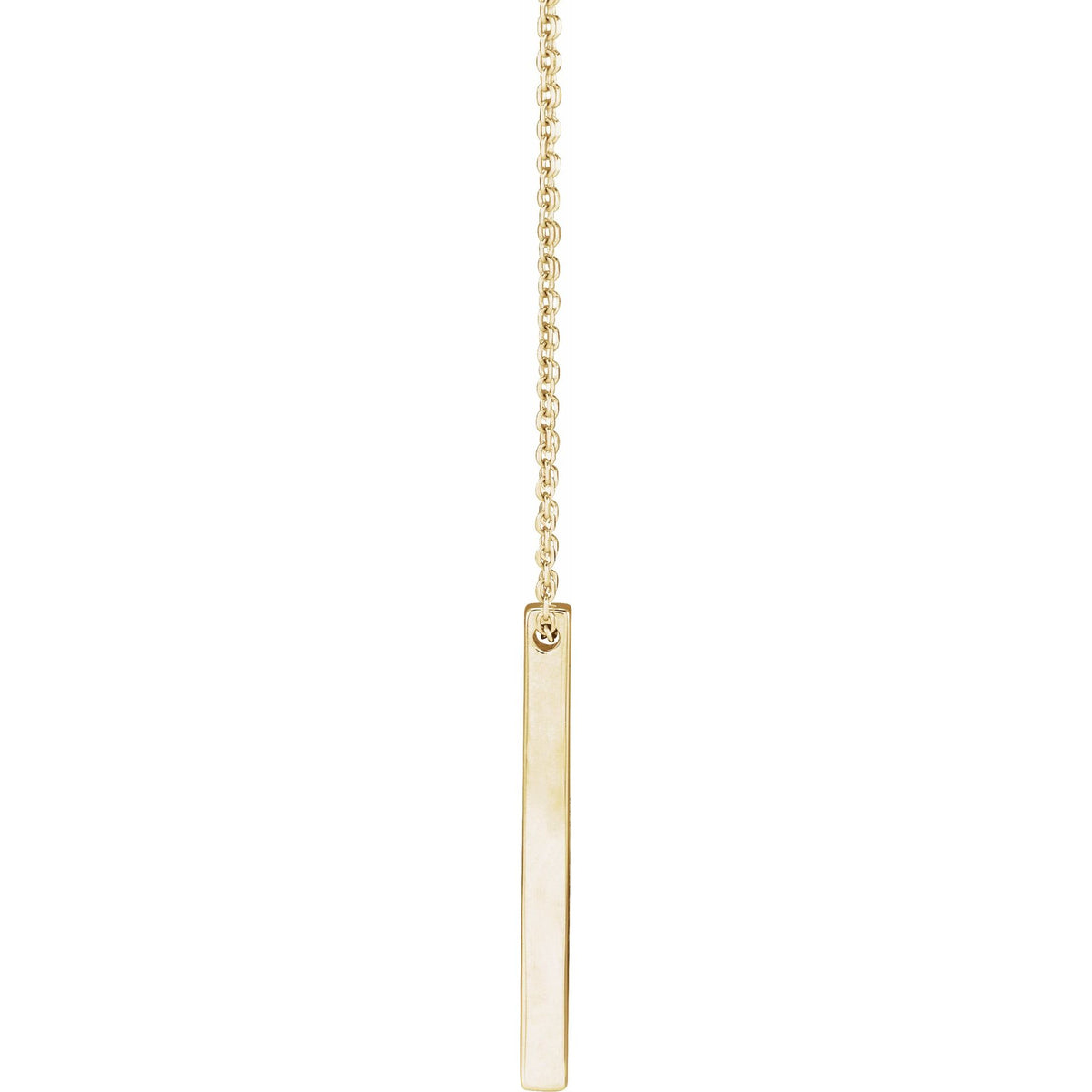 Engravable Four-Sided Bar 16-18" Necklace