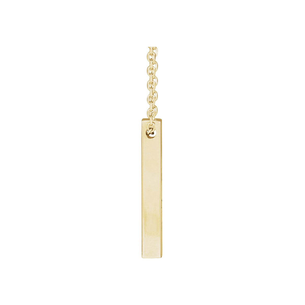 Engravable Four-Sided Bar 16-18" Necklace