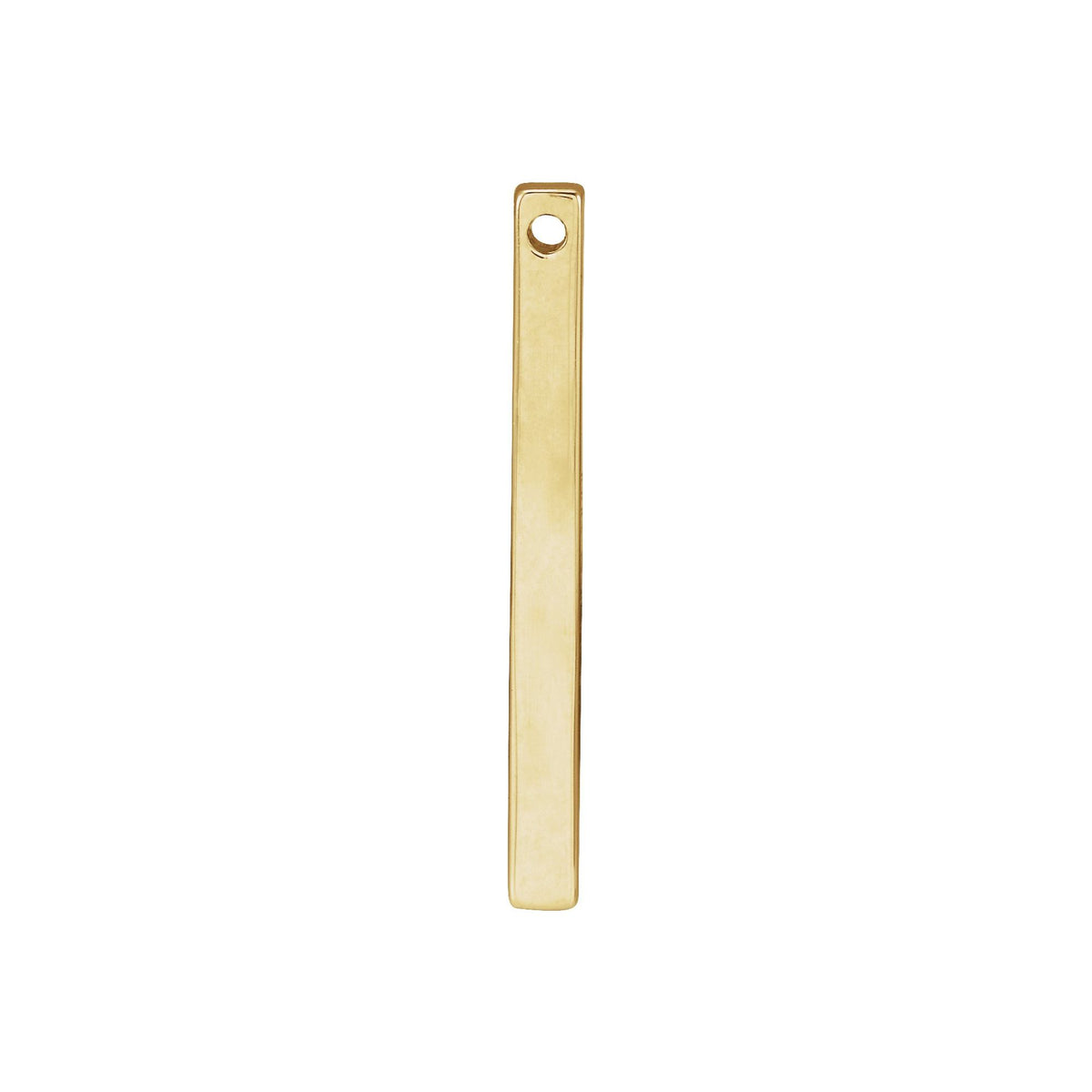 Engravable Four-Sided Bar Pendant