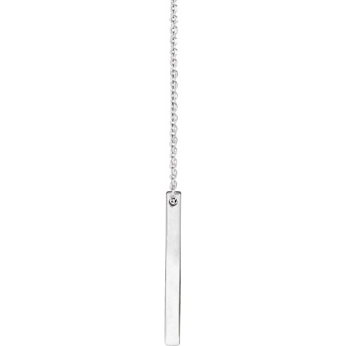 Engravable Four-Sided Bar 16-18" Necklace
