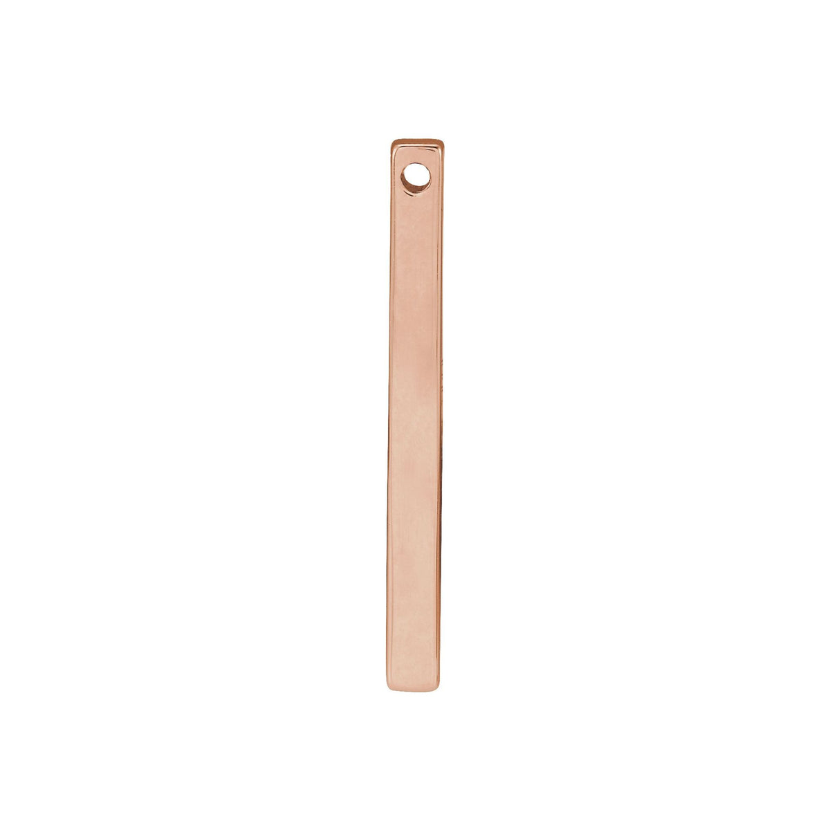 Engravable Four-Sided Bar Pendant