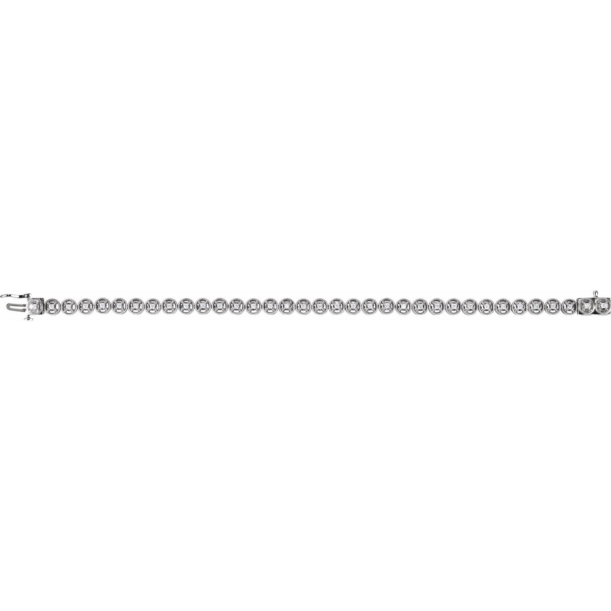 1/2 CTW Natural Diamond Line 7.25" Bracelet