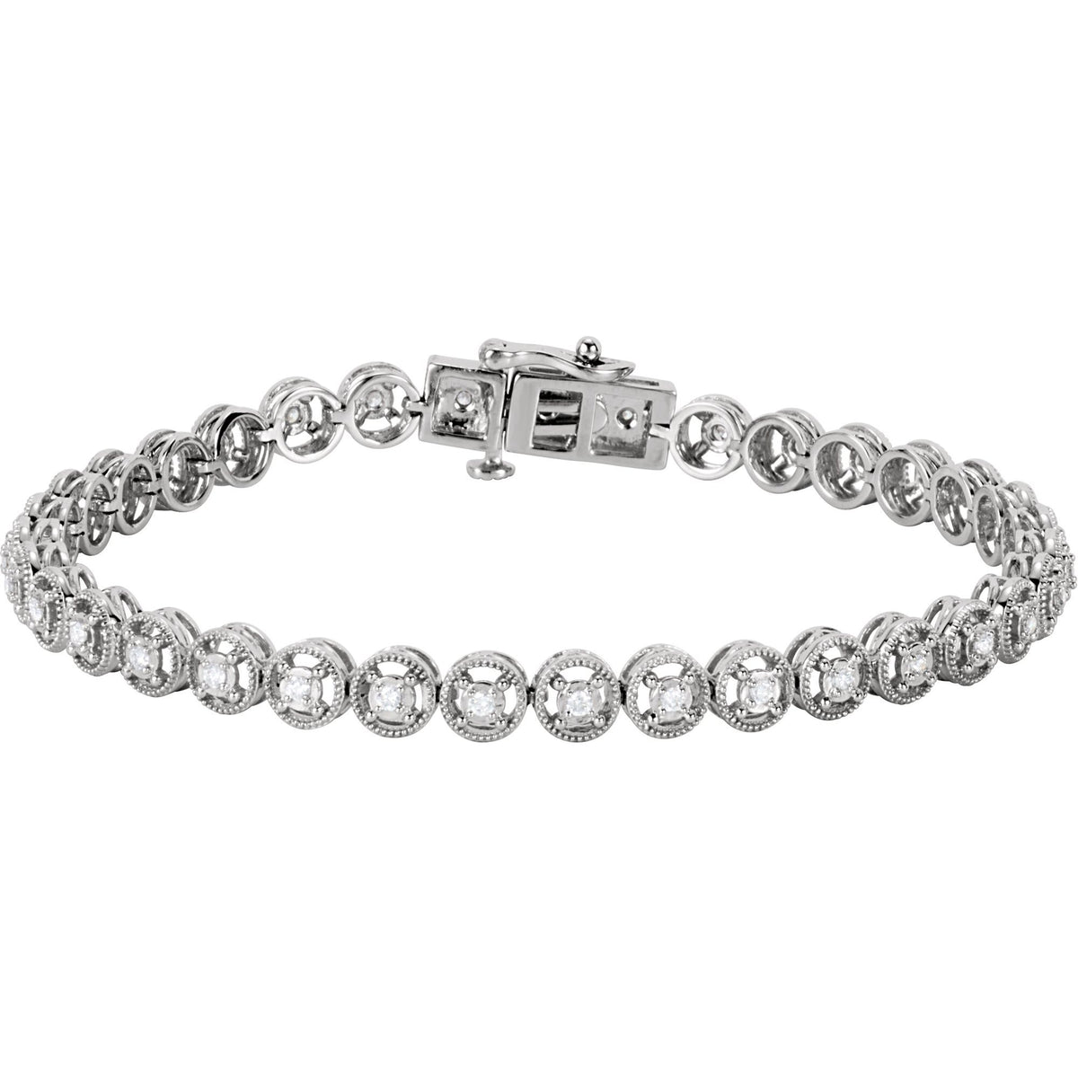1/2 CTW Natural Diamond Line 7.25" Bracelet