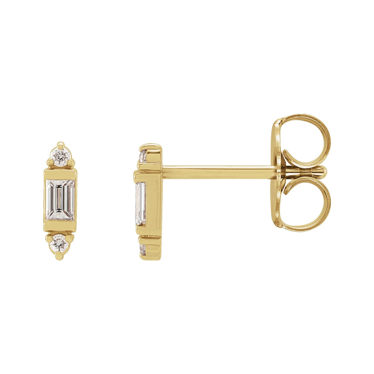Natural Diamond Accented Earrings