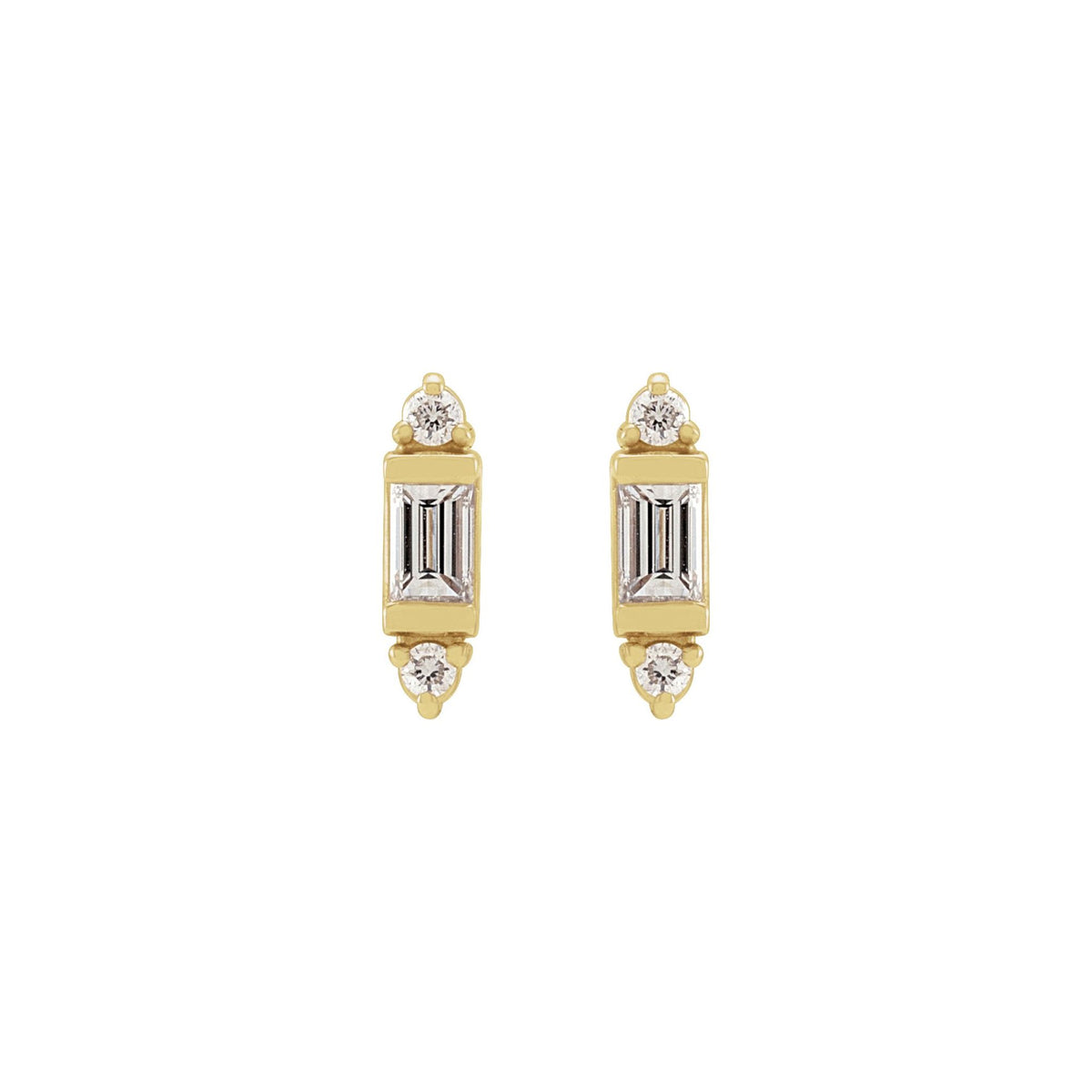 Natural Diamond Accented Earrings