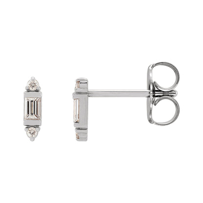 Natural Diamond Accented Earrings