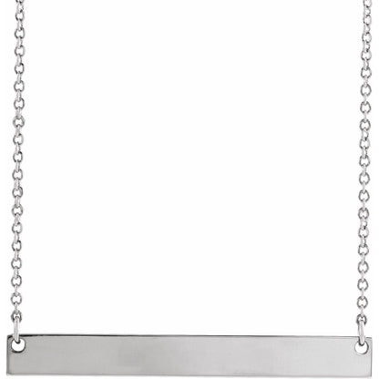 Engravable Bar 16" Necklace