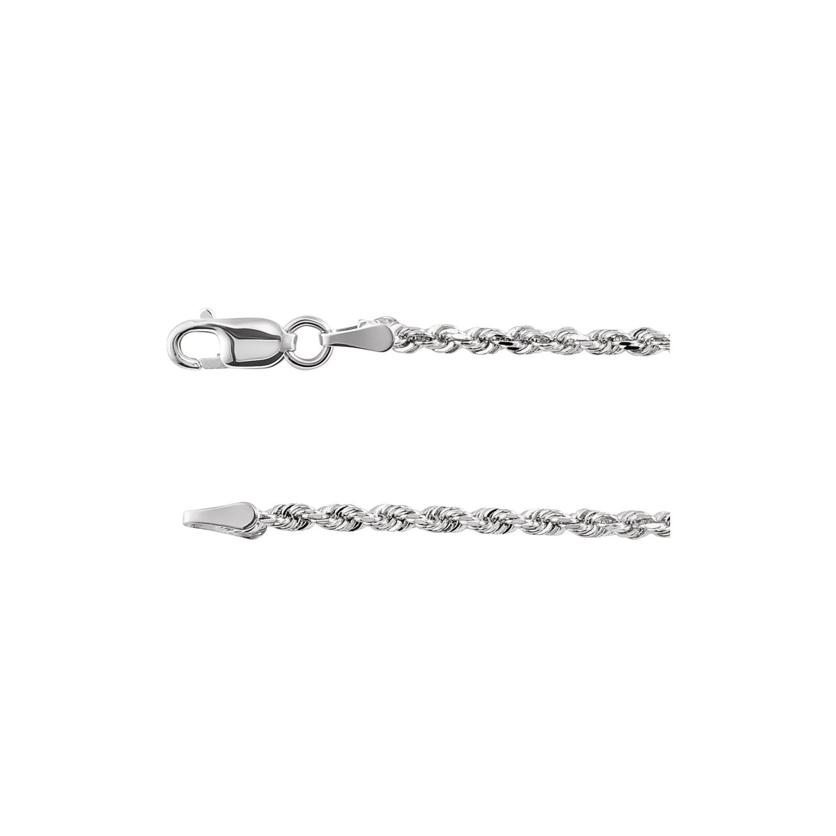 Diamond-Cut Rope Chain 1.8mm