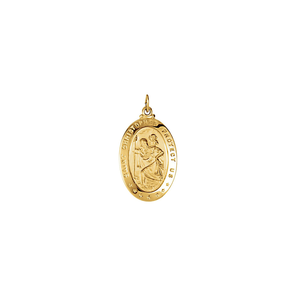 29x20 mm Oval St. Christopher Medal