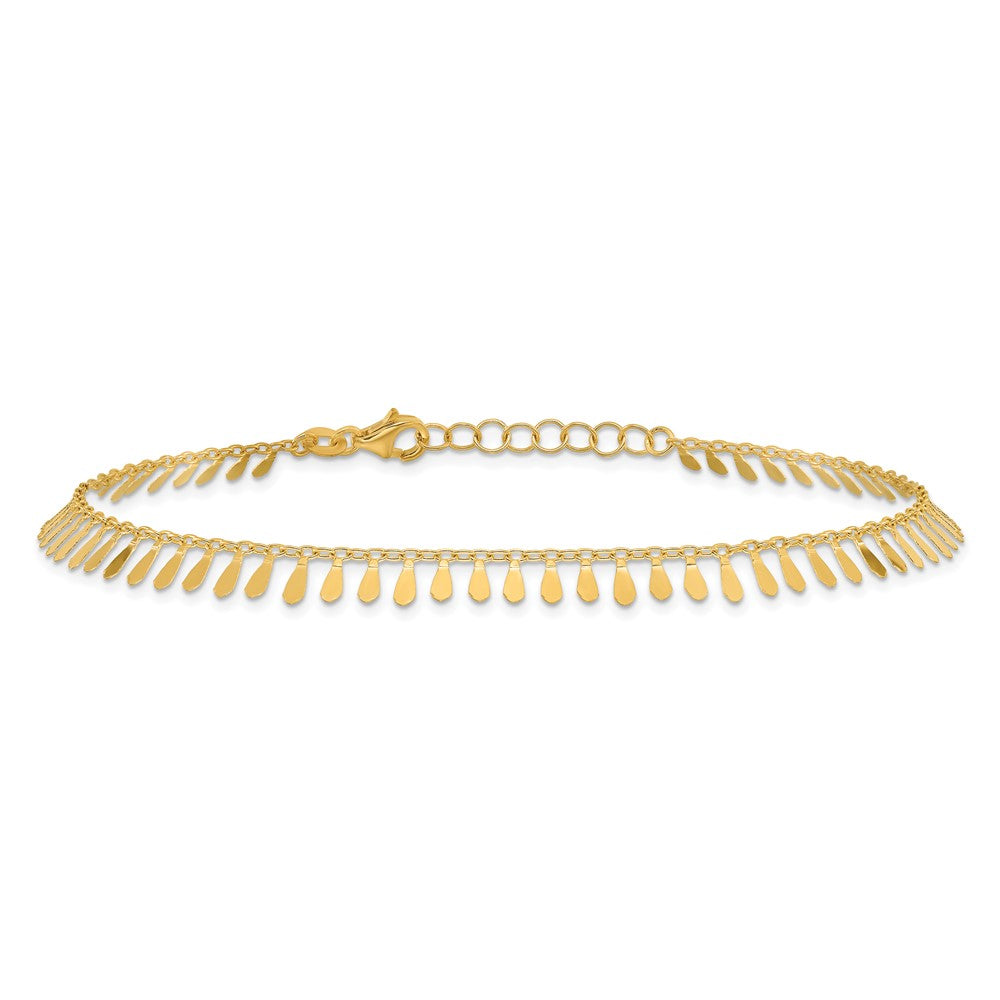 Polished Fancy Plus 1 in ext. Anklet