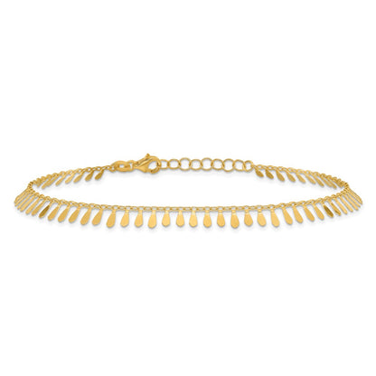 Polished Fancy Plus 1 in ext. Anklet